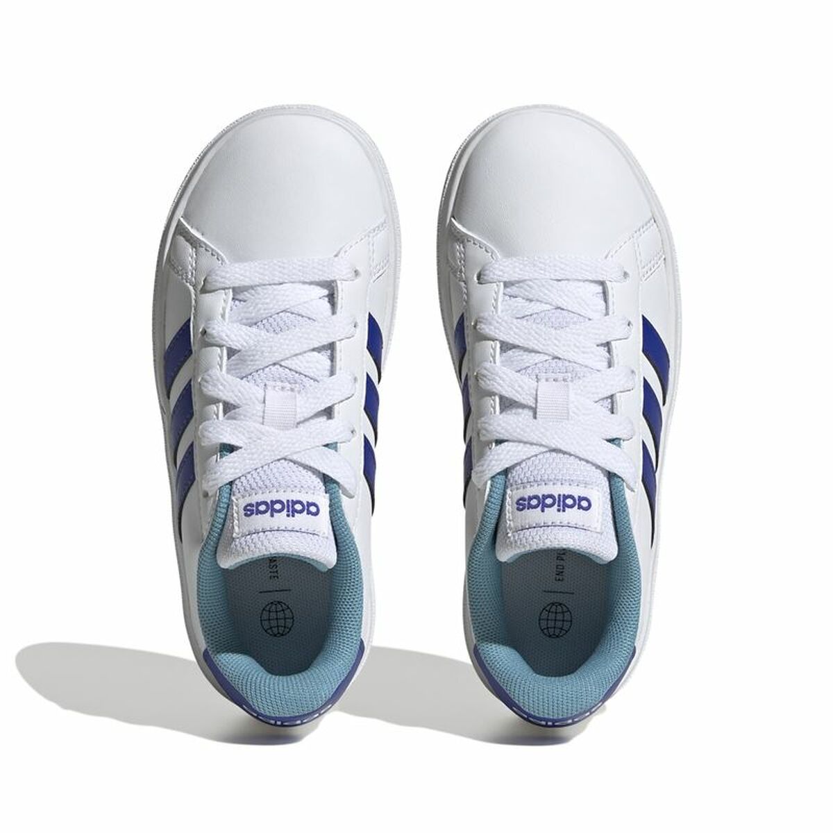 Sports Shoes for Kids Adidas Grand Court 2.0 White Blue