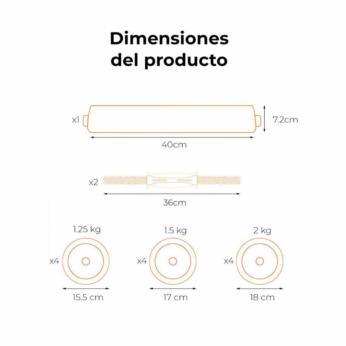 Dumbbells Xiaomi 20 kg 20 kg Black Dumbbells Xiaomi 20 kg 20 kg Black