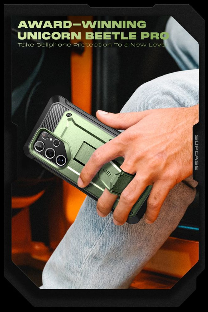 Supcase Unicorn Beetle Pro Samsung Galaxy S22 Ultra Guldan