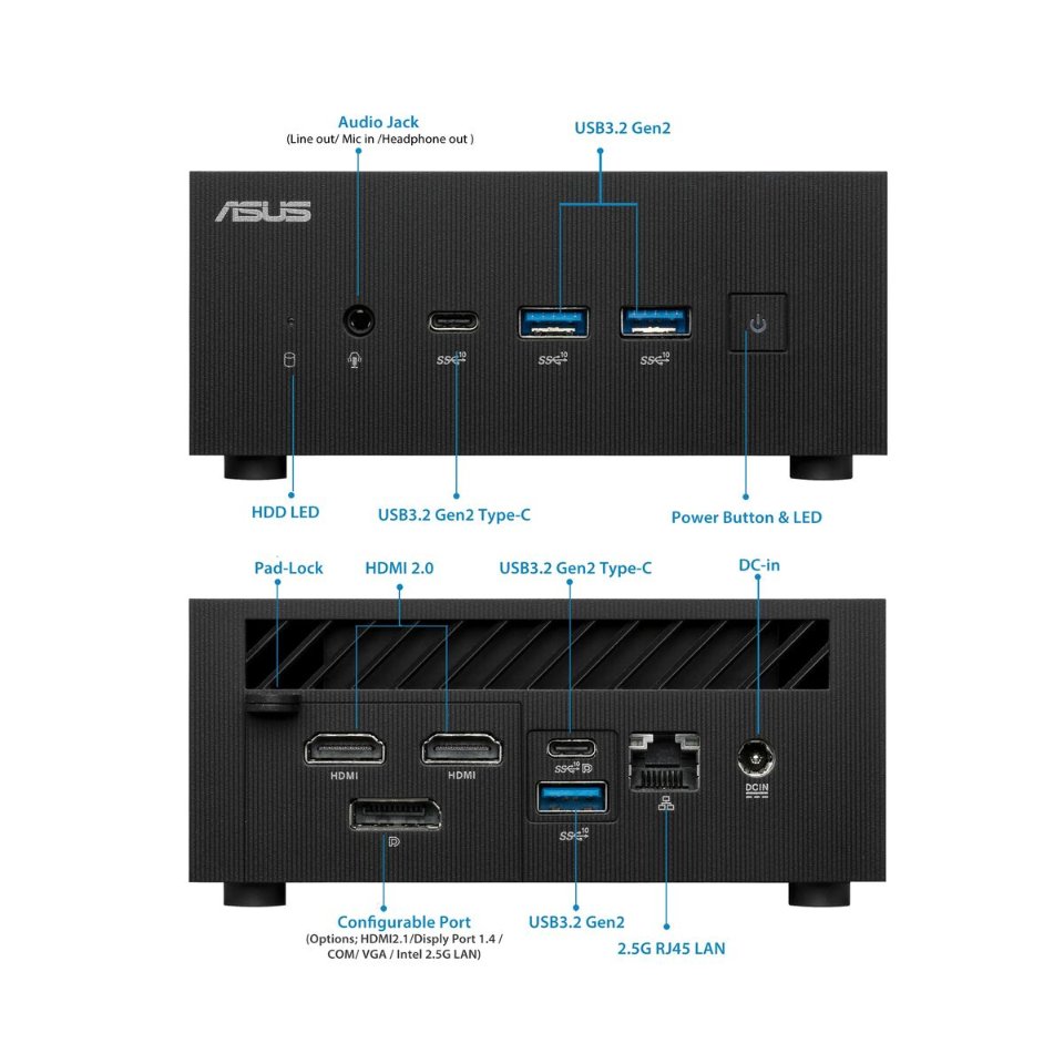 Mini PC Asus PN64-BB5013MD 16 GB RAM