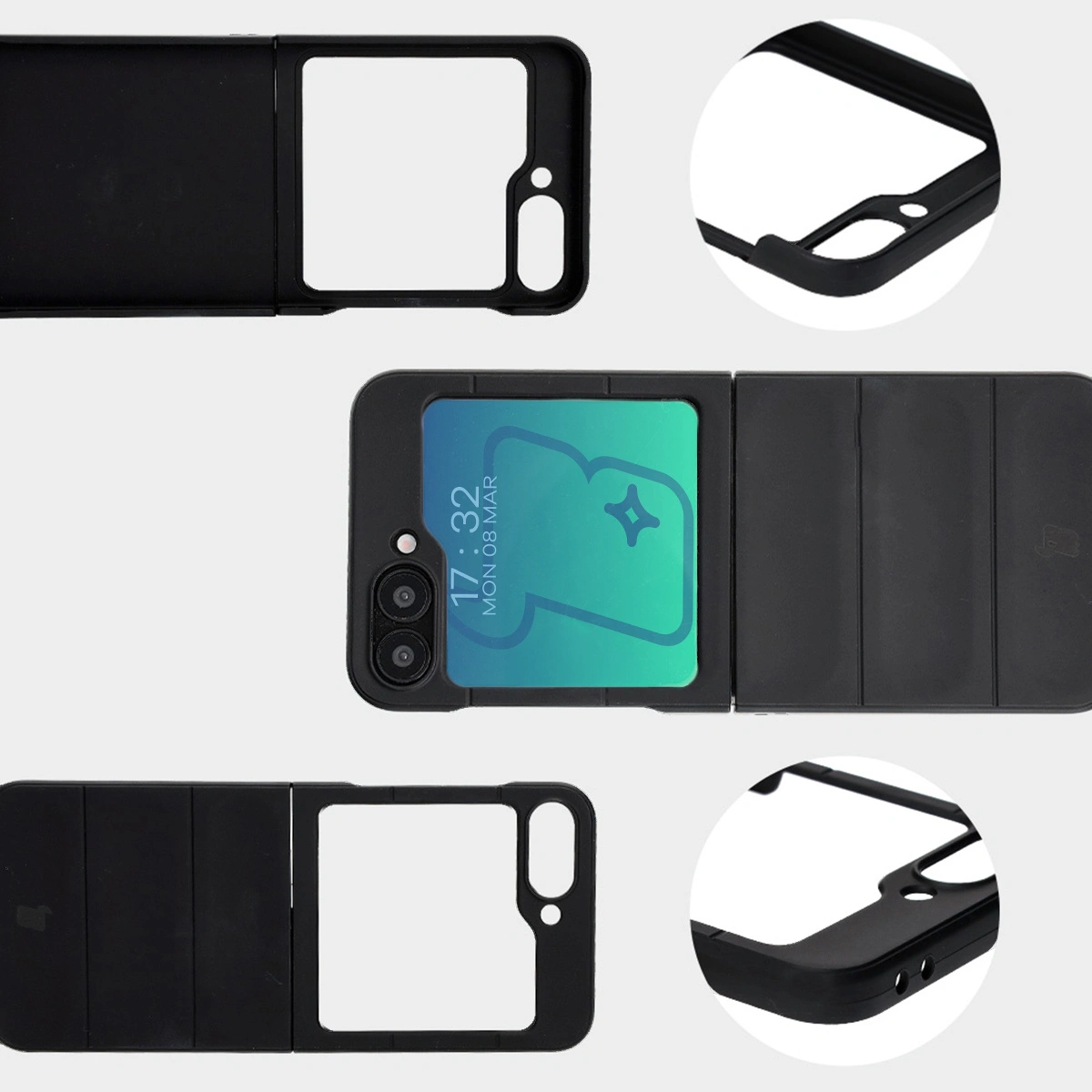 Bizon Case Tur Samsung Galaxy Z Flip6 black