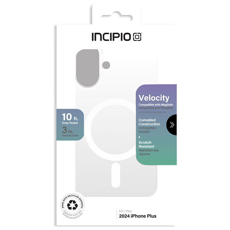 Etui Incipio Velocity MagSafe do Apple iPhone 16 Plus (Clear)