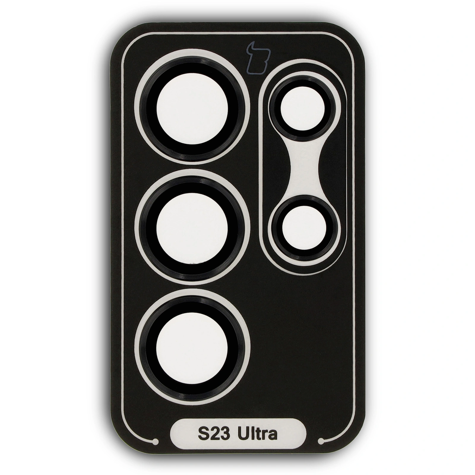 Bizon Glass Snap Lens Samsung Galaxy S23 Ultra black