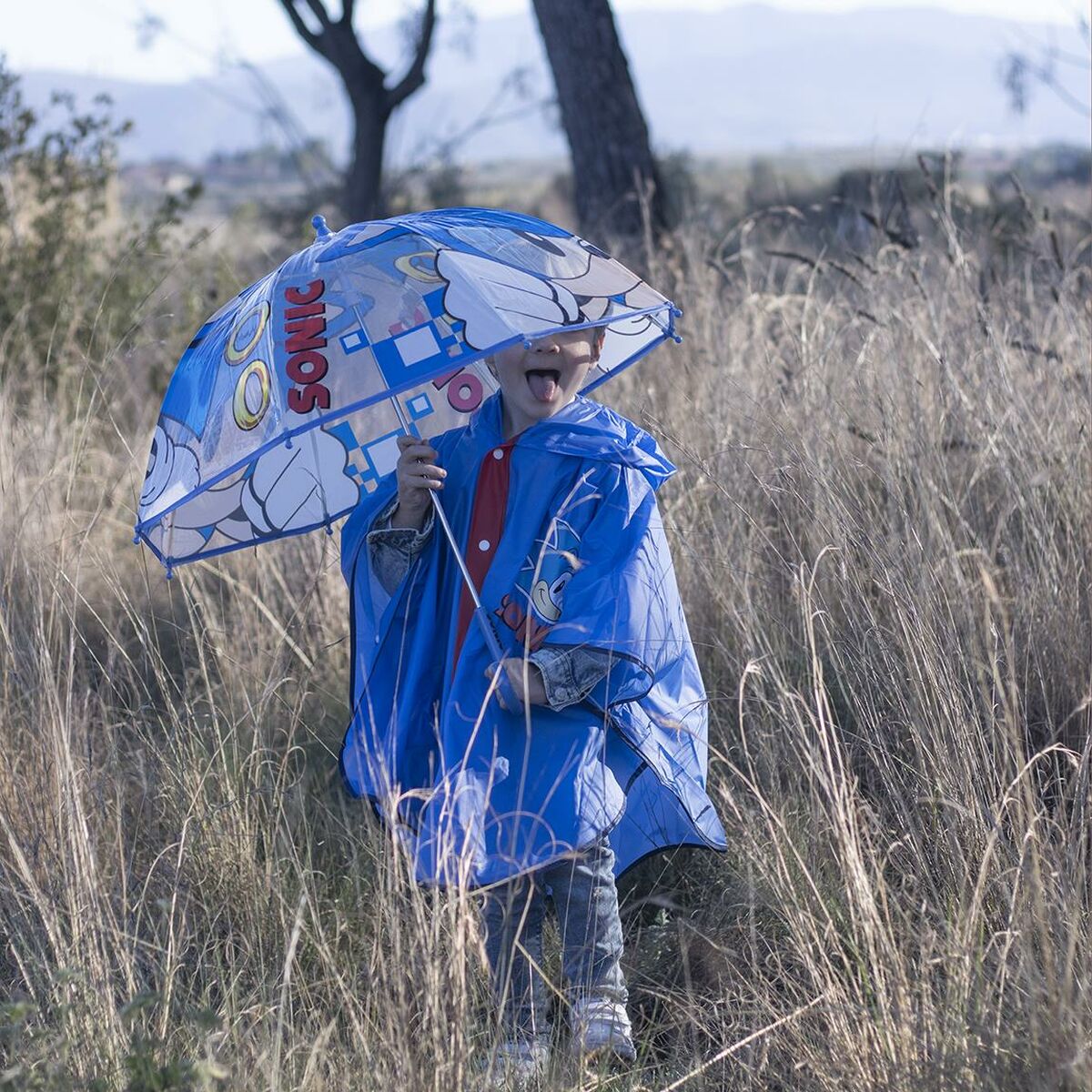 Regenschirm Sonic Ø 71 cm Blau