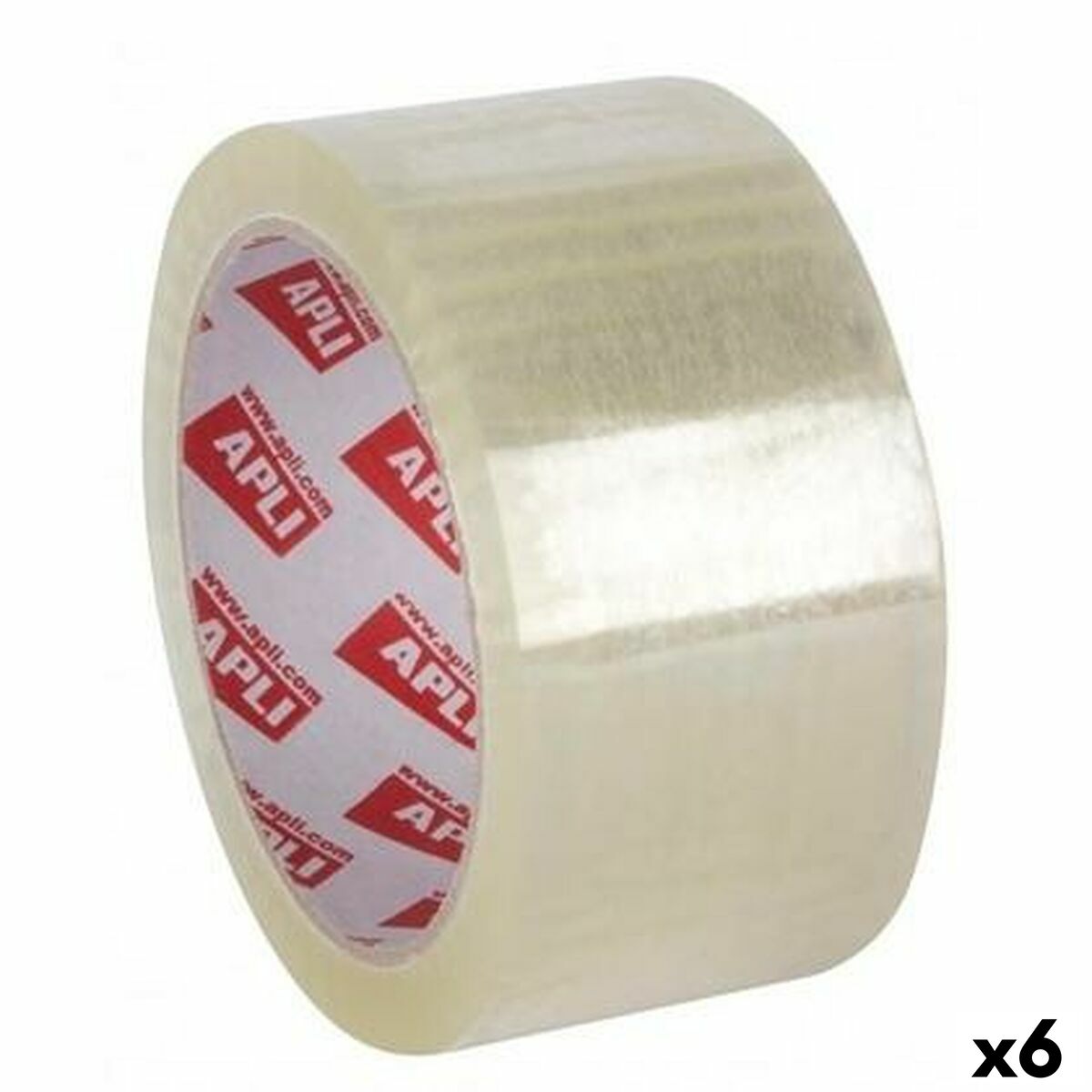Taśma przylepna Apli 48 mm x 132 m Przezroczysty (6 Sztuk)