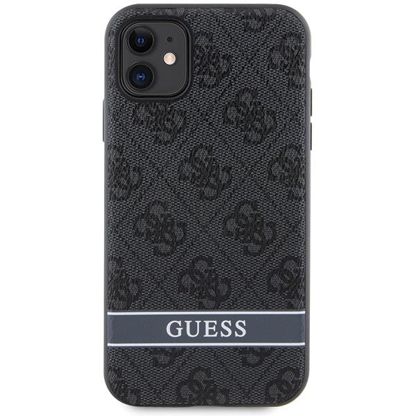 Guess GUHCN61P4SNK Apple iPhone 11/XR gray hardcase 4G Stripe