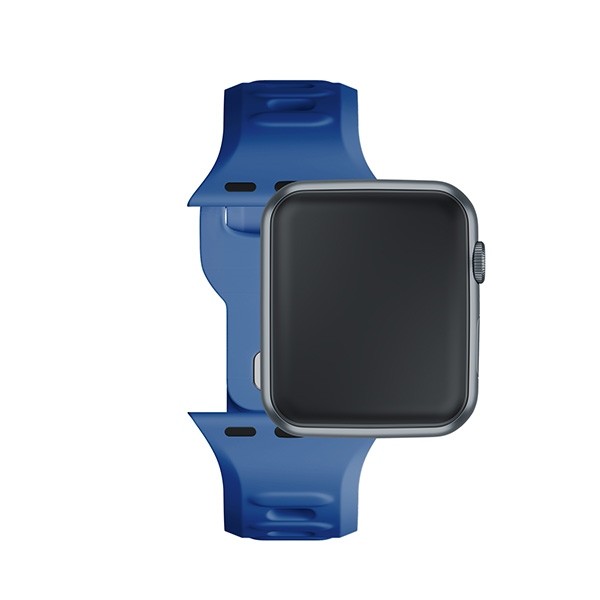 3MK Silicone Watch Strap Apple Watch 4/5/6/7/8/9/SE/Ultra 42/44/45/49mm blue