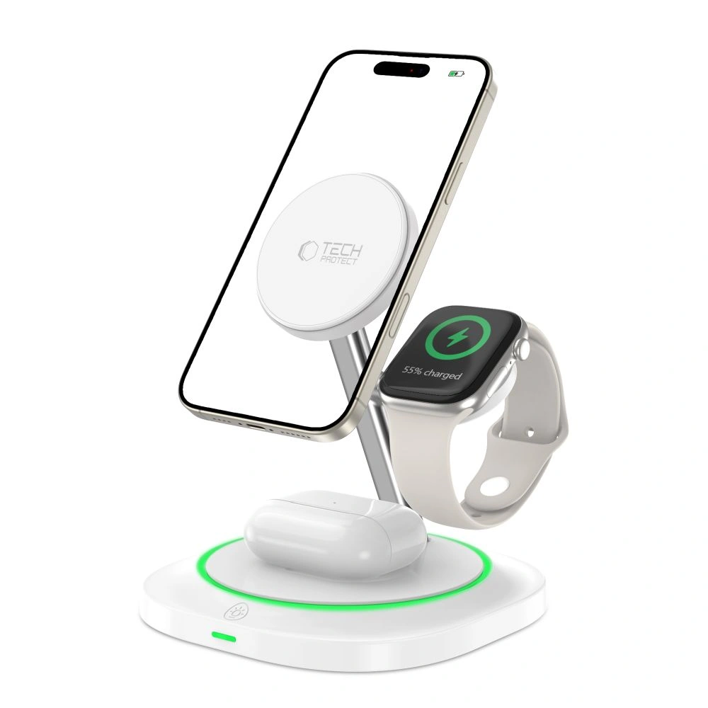 Tech-Protect QI15W-A46 Magnetic MagSafe Wireless Charger White