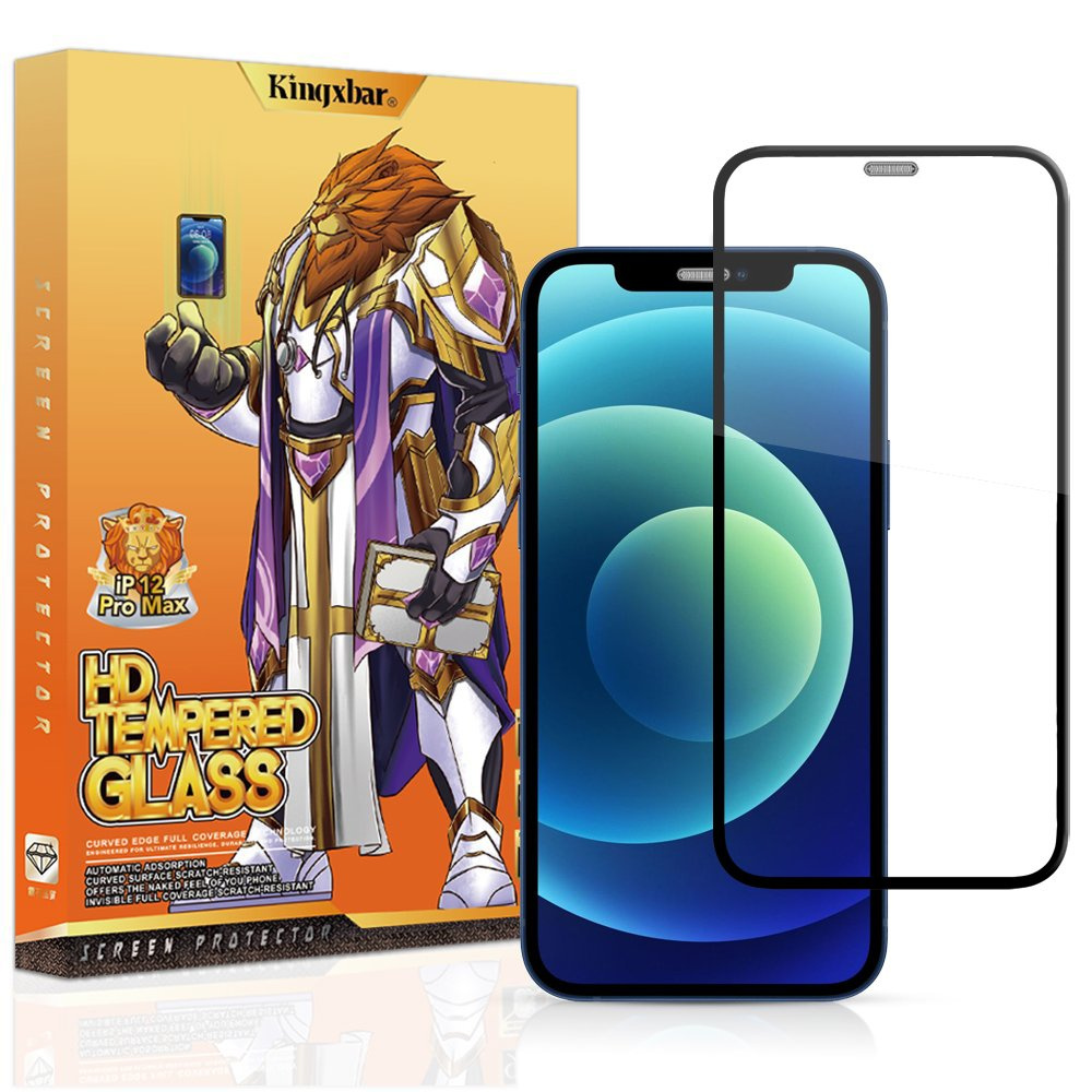 Kingxbar 2.5D Tempered Glass Apple iPhone 12 mini black (case friendly)