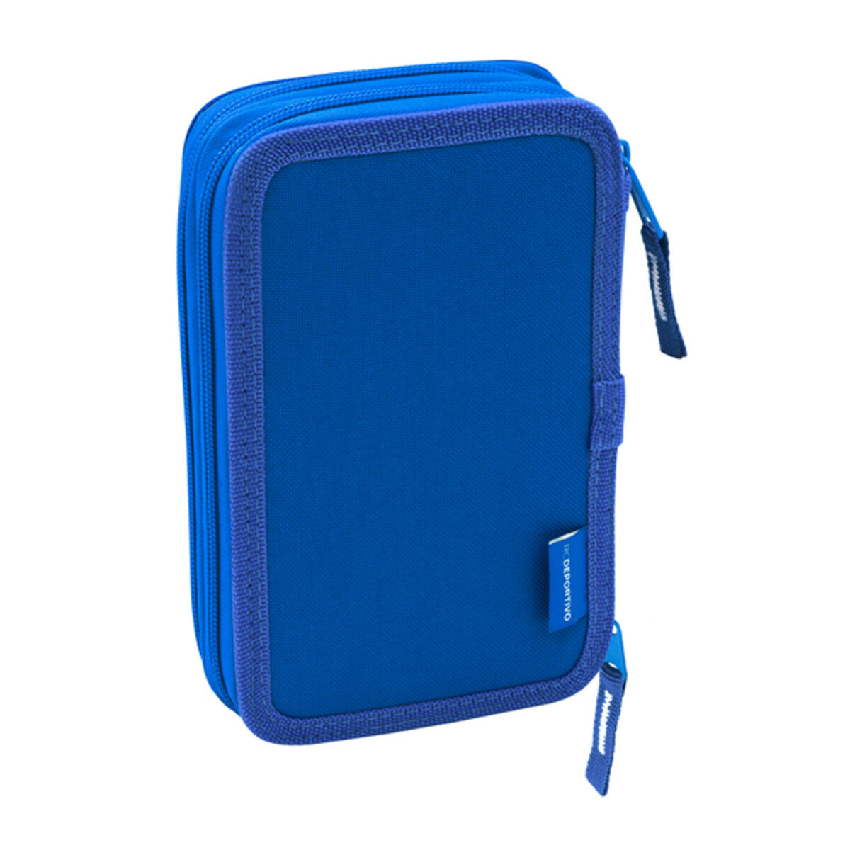 Doppel-Federtasche R. C. Deportivo de La Coruña Blau Weiß (28 pcs)