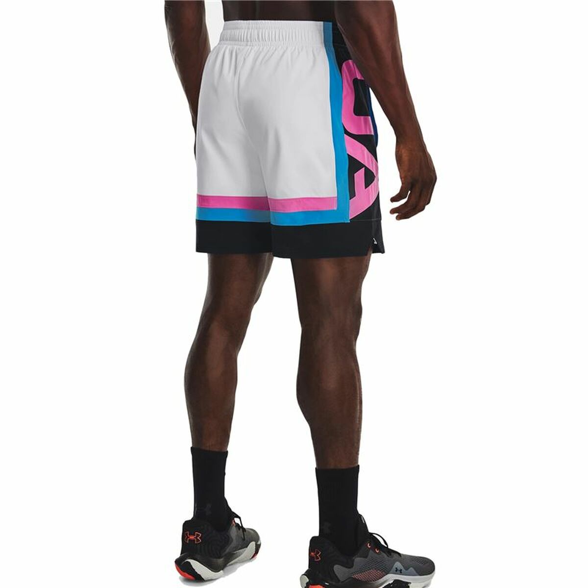 Men's Basketball Shorts Under Armour Baselin White Men's Basketball Shorts Under Armour Baselin White