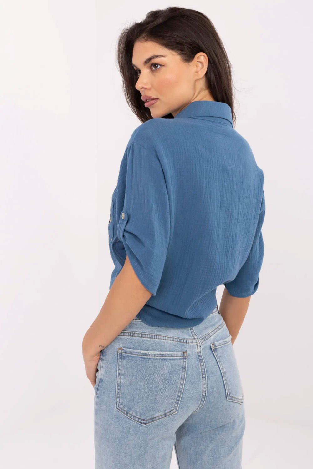  Shirt model Italy Moda  blue