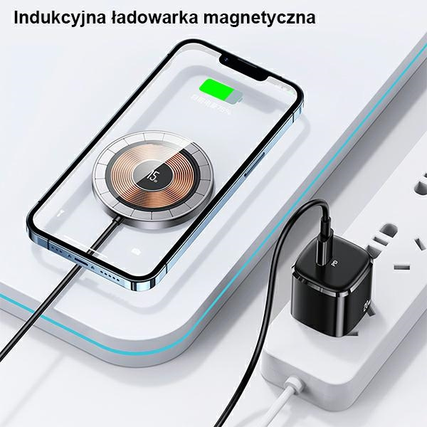 USAMS US-CD183 Wireless Charger magnetic 15W black CD183CDX01