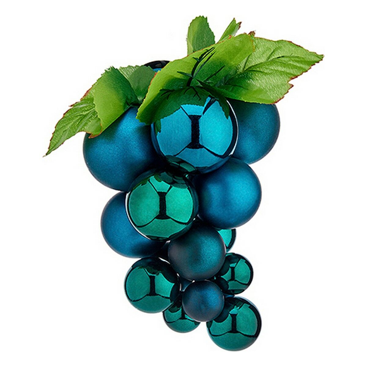 Christmas Baubles Small Grapes Blue Plastic 15 x 15 x 20 cm