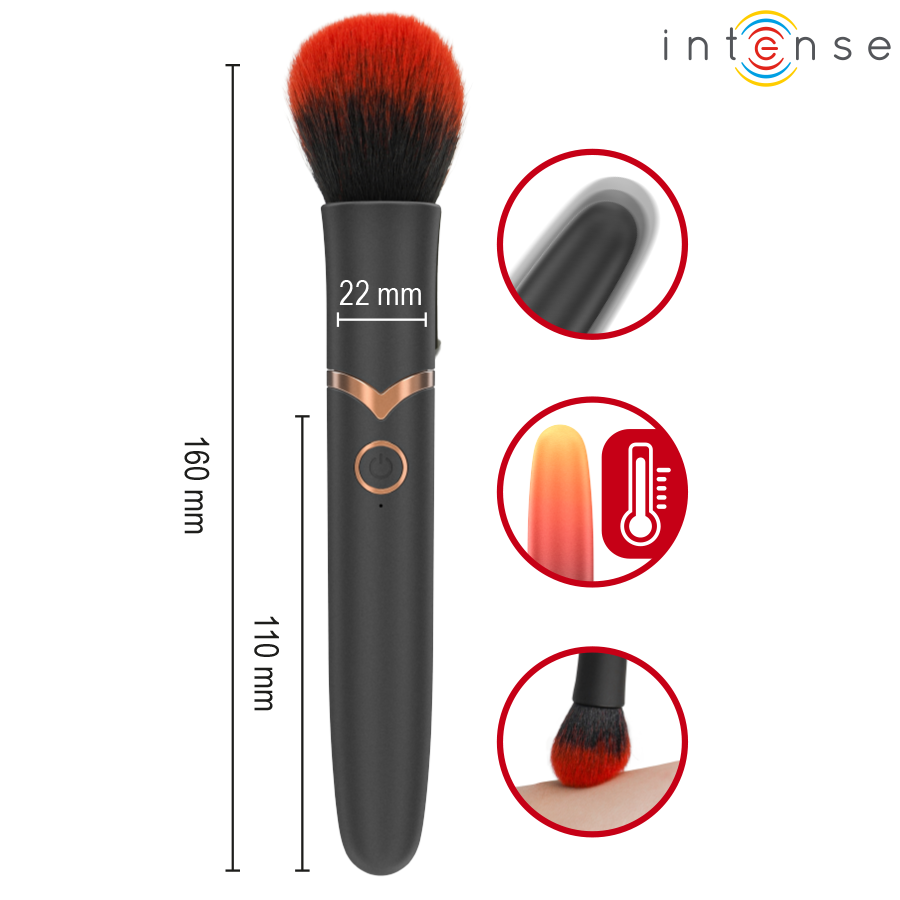 INTENSE - EMILIA HEATED VIBRATING BRUSH 16 CM