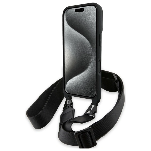 BMW BMHCP16M23PSCCK Apple iPhone 16 Plus hardcase M Edition Carbon Stripe & Strap black