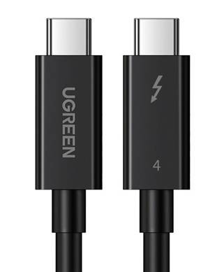 USB-C to USB-C Cable UGREEN US501, Gen3, 100W, 4K, 0.8m (Black)