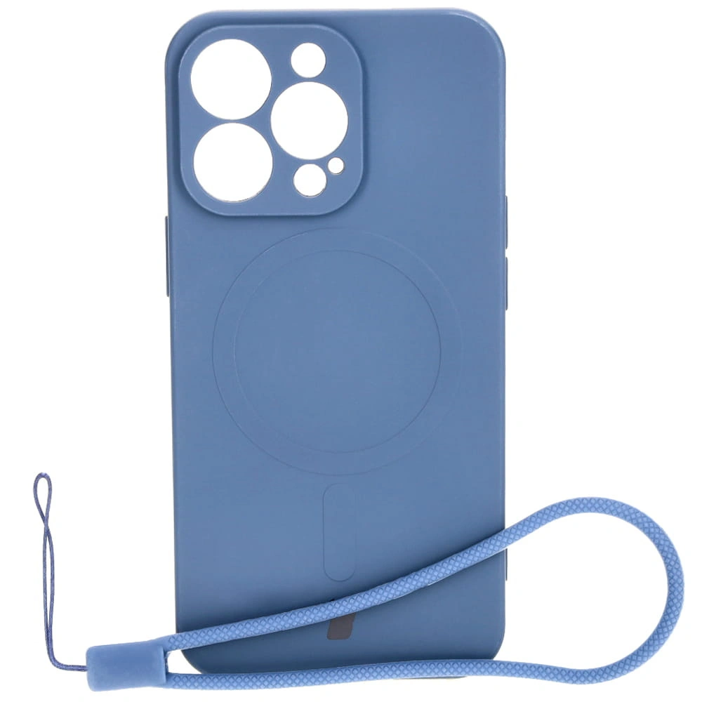 Bizon Case Silicone Magnetic Apple iPhone 13 Pro navy blue