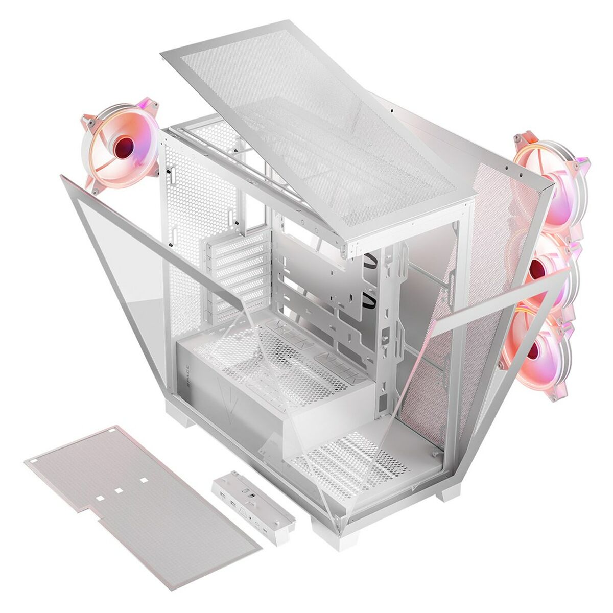 ATX Semi-tower Box Modecom Volcano SPACE APEX ARGB White ATX Semi-tower Box Modecom Volcano SPACE APEX ARGB White