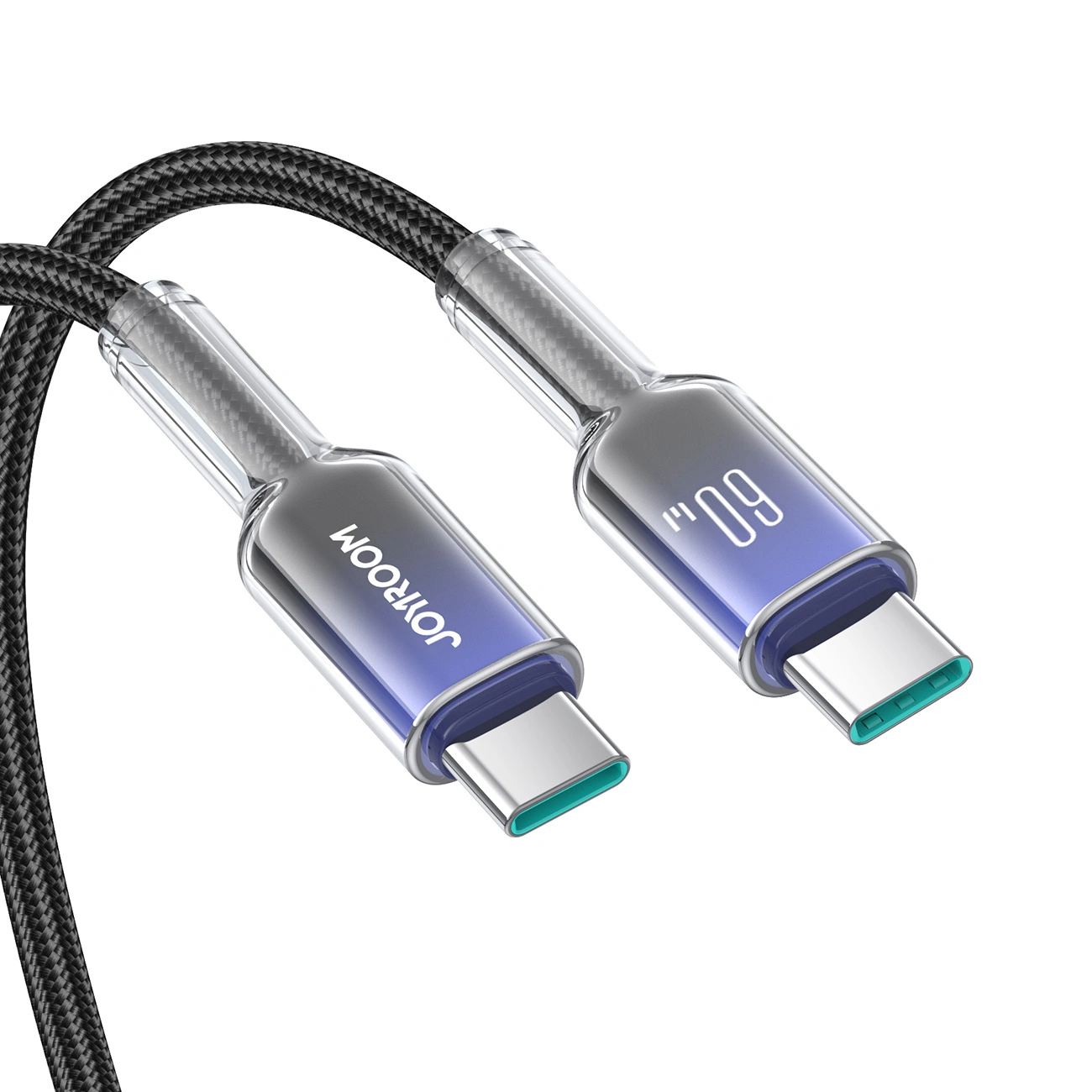 Joyroom S-A42 Crystal-Clear Series 60W USB-C / USB-C cable 1.2m black