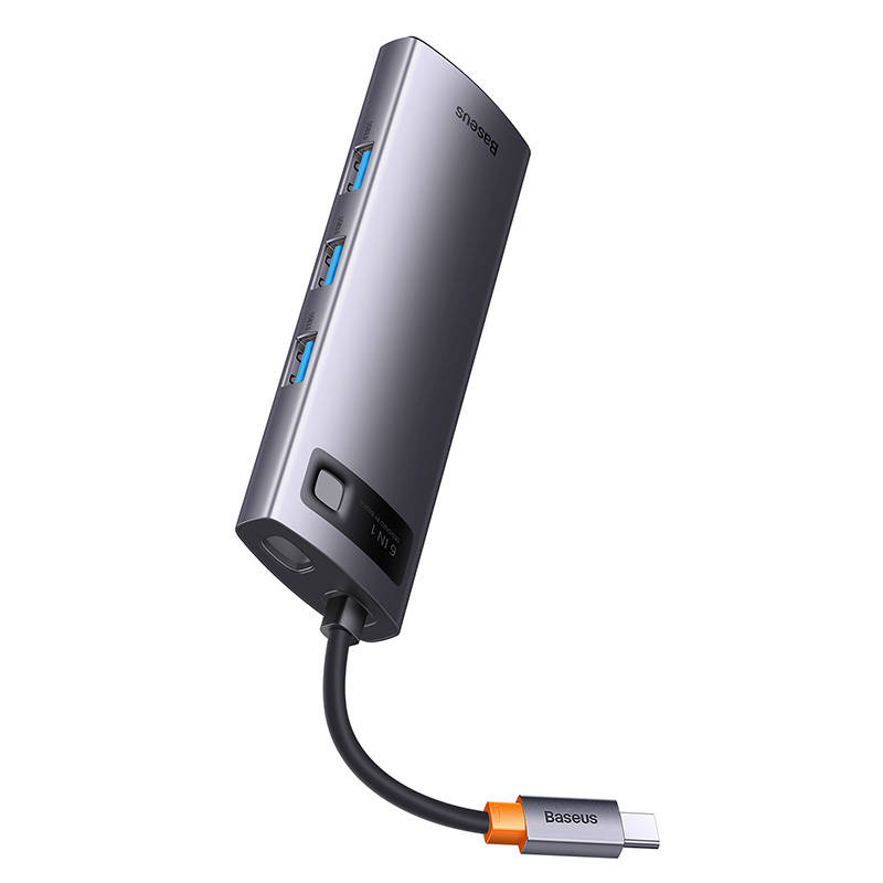 Hub Baseus StarJoy Series 6in1 USB-C - HDMI + 3 x USB 3.0 + USB-C PD + RJ45 