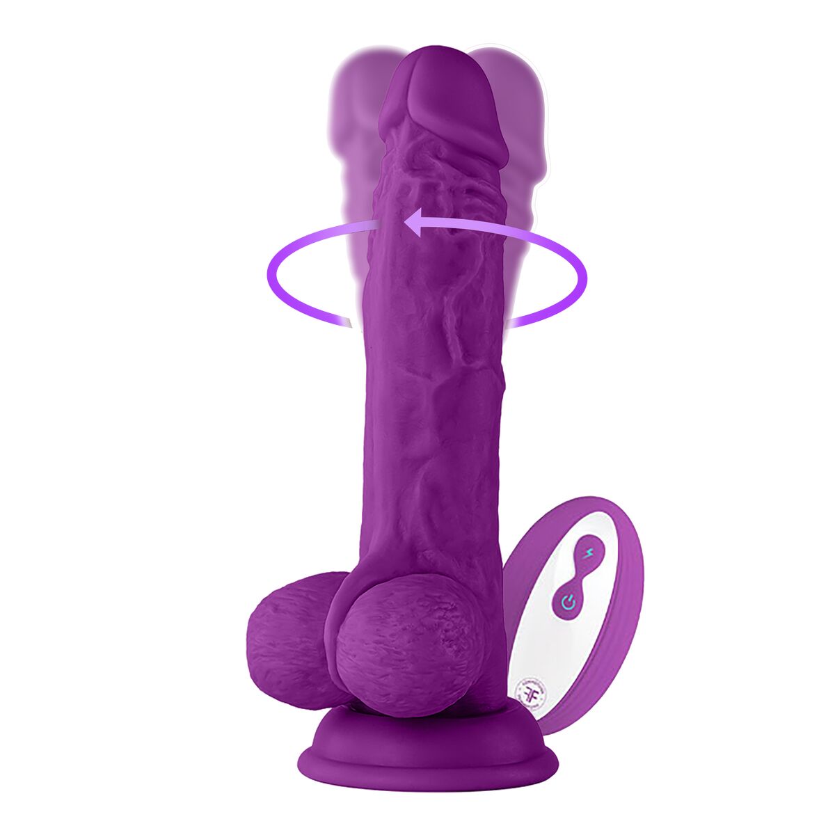 Realistic Dildo FemmeFunn Purple Realistic Dildo FemmeFunn Purple