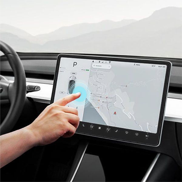 GrizzGlass CarDisplay MatteScreen Easy Tesla Model 3 Highland 2023-2024 [2in1]
