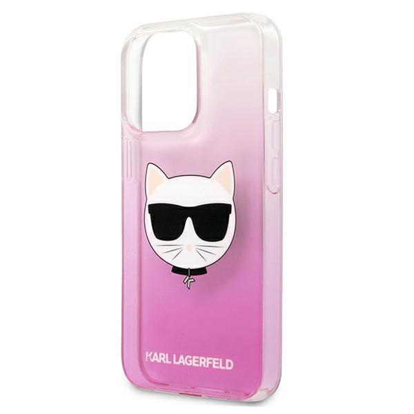 Karl Lagerfeld KLHCP13XCTRP Apple iPhone 13 Pro Max hardcase pink Choupette Head