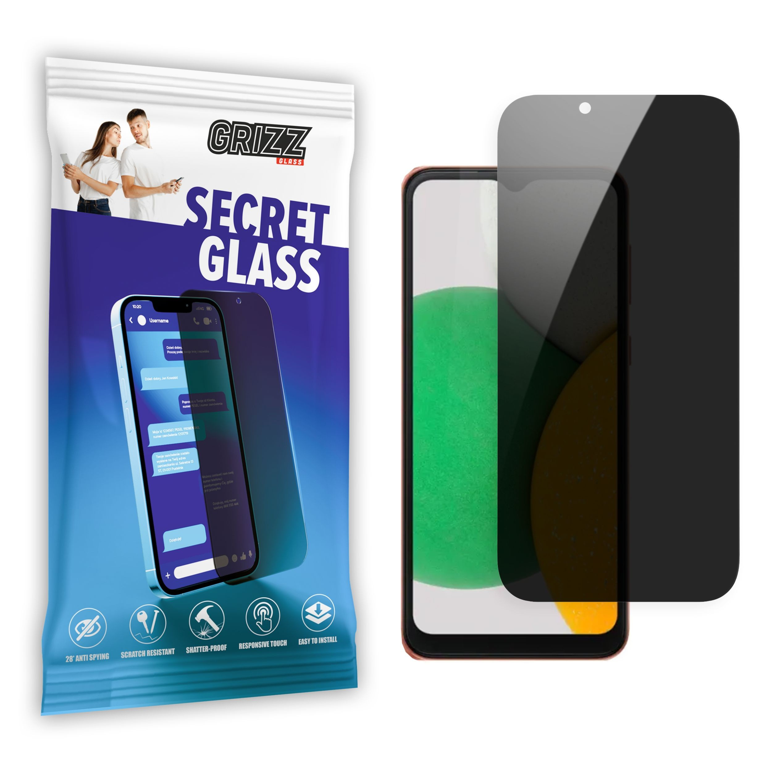 GrizzGlass SecretGlass Samsung Galaxy M04