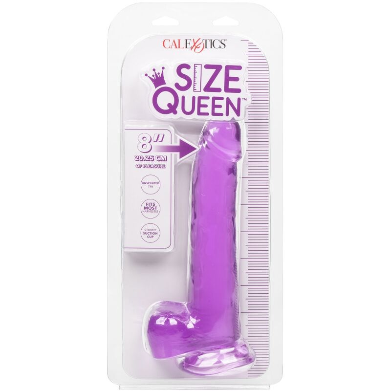 CALEX SIZE QUEEN DILDO - PURPLE 20.3 CM