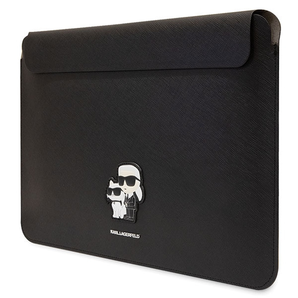 Karl Lagerfeld Sleeve KLCS14SAKCPMK 14 inch black Saffiano Karl&Choupette