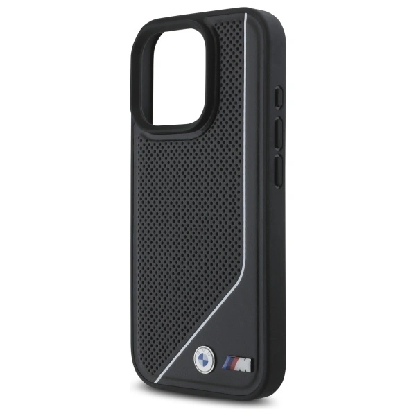 BMW BMHMP16L23PUCPK Apple iPhone 16 Pro hardcase M Perforated Twisted Line MagSafe black