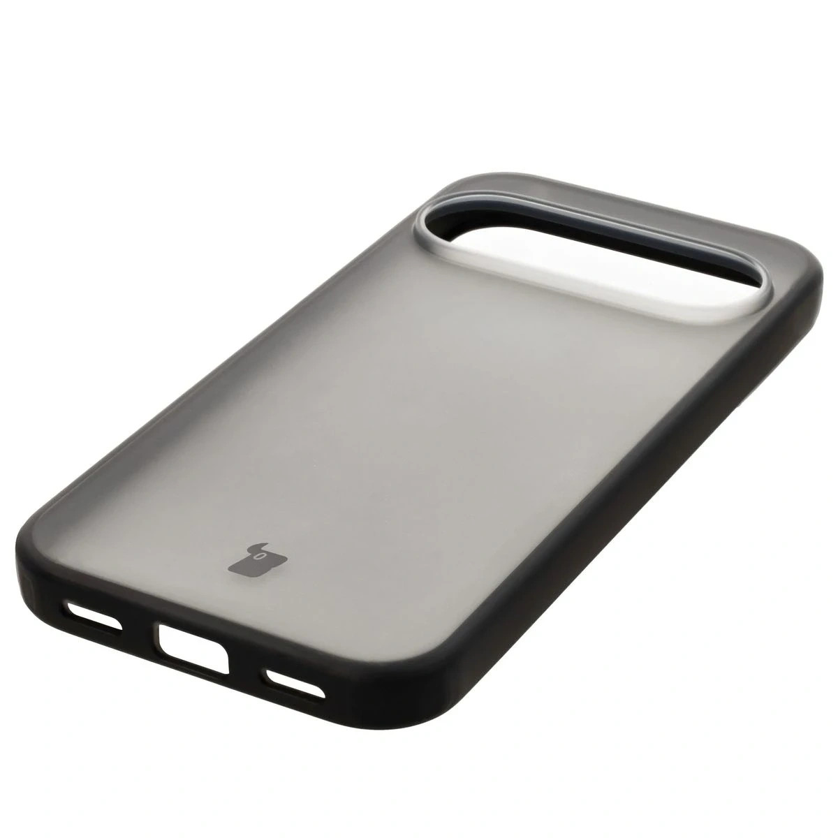 Etui + szkło hartowane Bizon Angelo Pack do Google Pixel 10 / 10 Pro, przydymione z czarną ramką