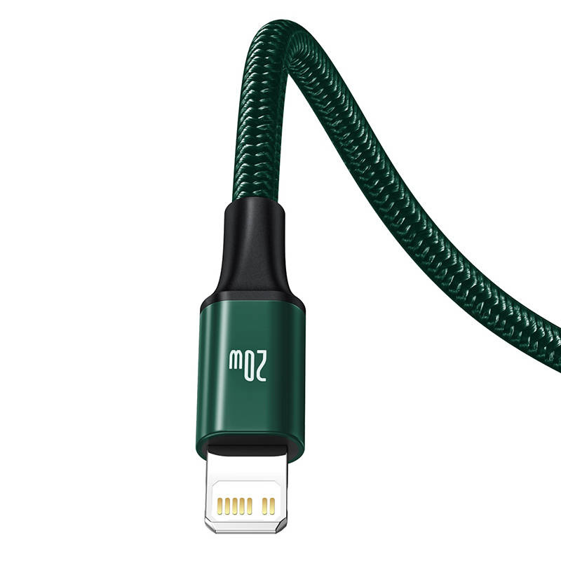 Baseus Rapid Series 3-in-1 cable USB-C micro USB / Lightning / USB-C, 20W, 1.5m (green)
