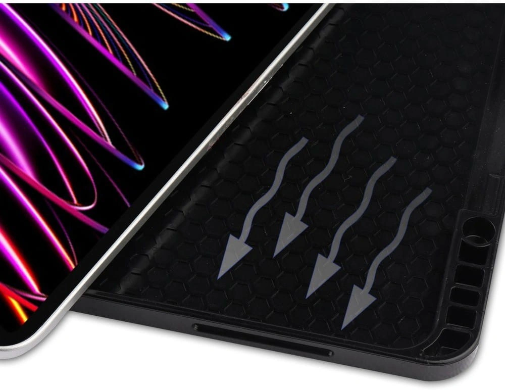 Bizon Case Tab Lizard Apple iPad Pro 12.9 2022/2021/2020/2018 rose gold