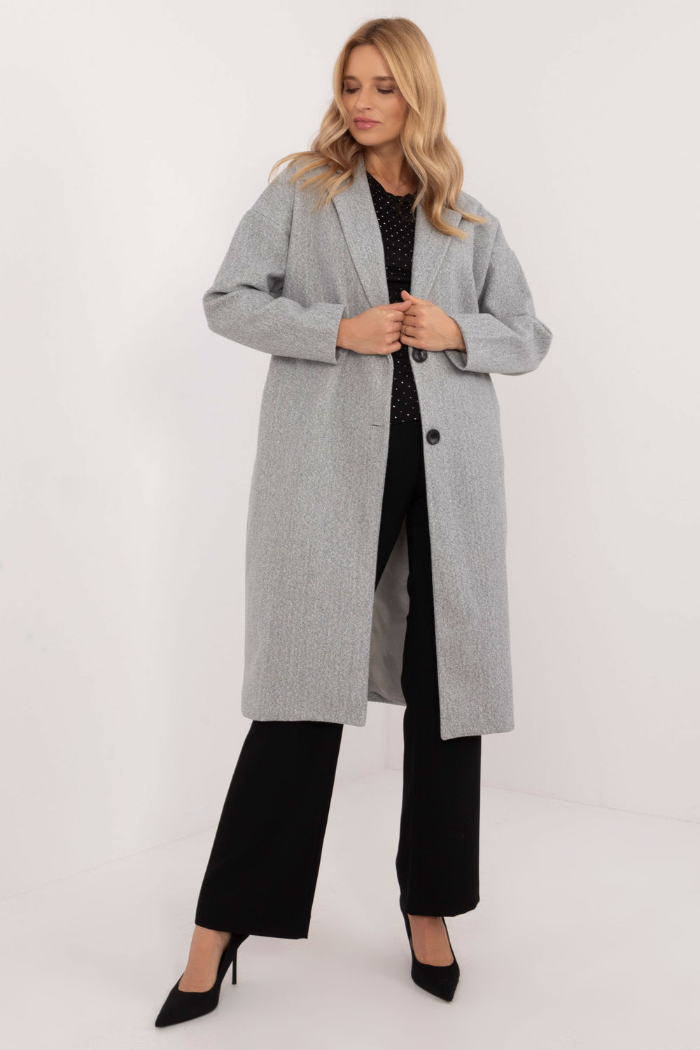  Coat model 202301 Och Bella  grey