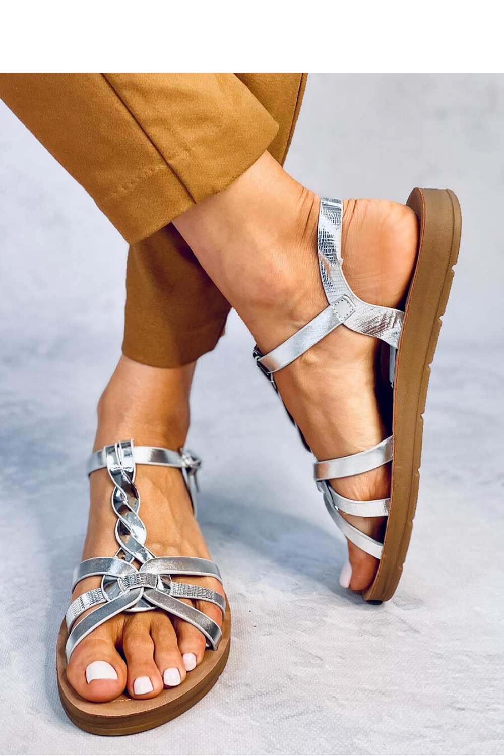  Sandals model 181051 Inello  grey