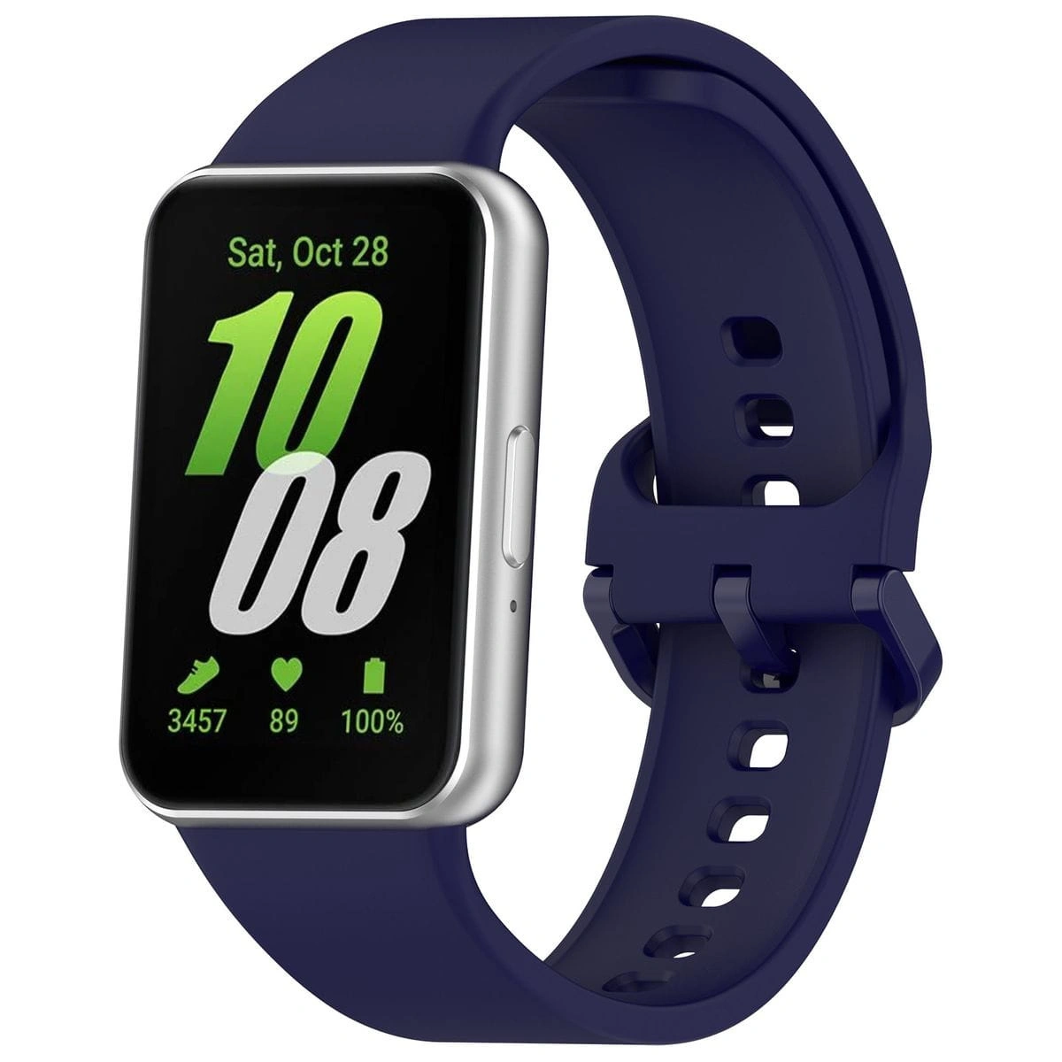 Bizon Strap Watch Silicone Samsung Galaxy Fit 3 navy blue