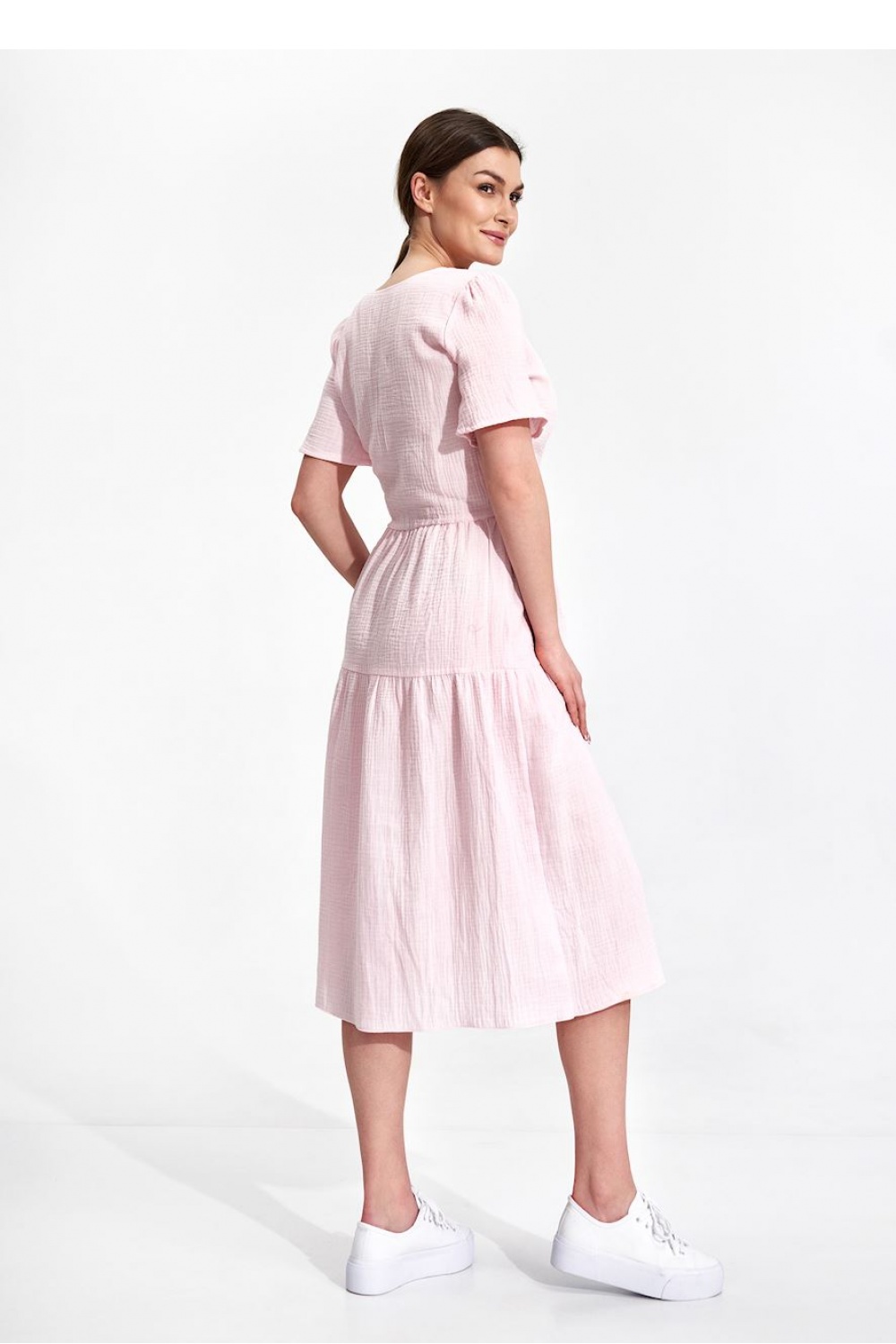 Sukienka Model M872 Pink - Figl Różowy Damska