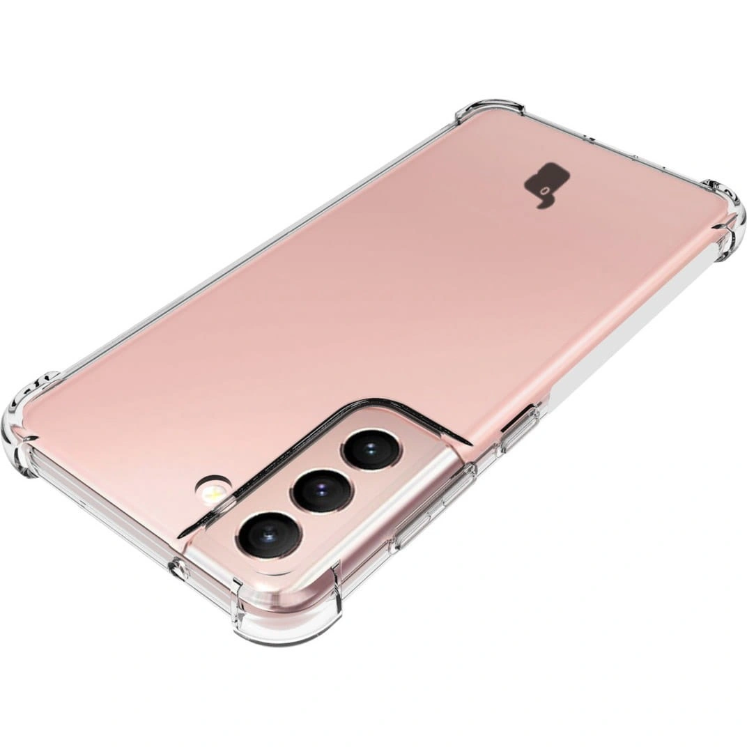Bizon Case Clear Pack case + 2x screen glass + lens glass Samsung Galaxy S21 FE clear