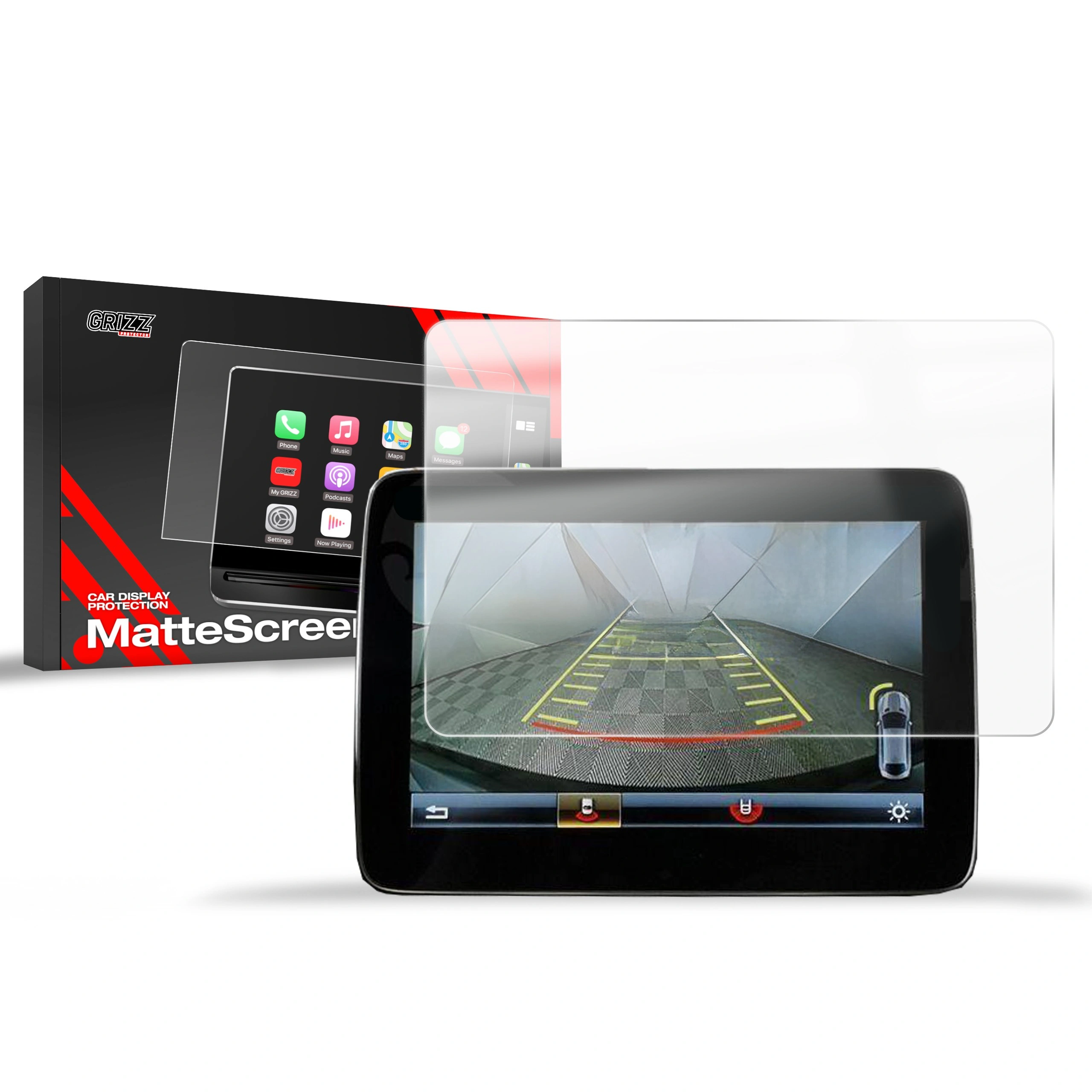 Matte GrizzGlass CarDisplay Protection Mercedes GLE Coupé W292 8,4" 2015-2018