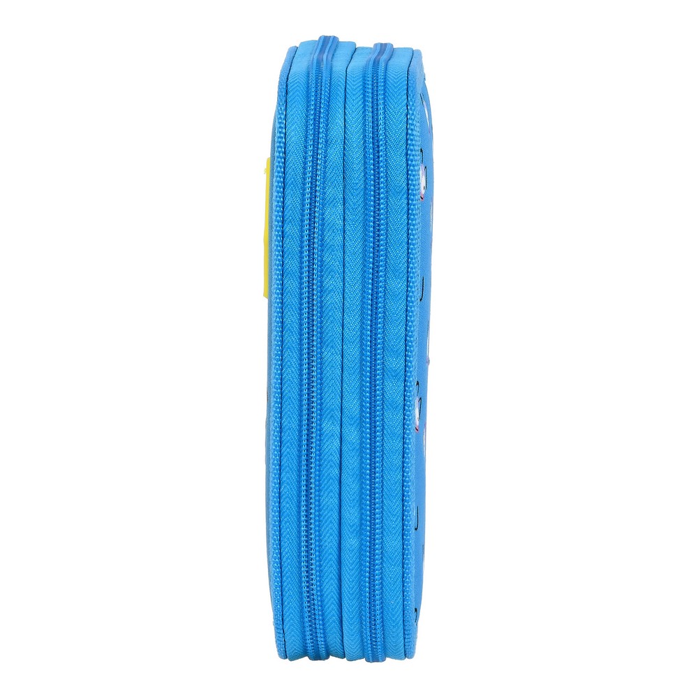 Double Pencil Case El Hormiguero Blue (12.5 x 19.5 x 4 cm) (28 pcs)
