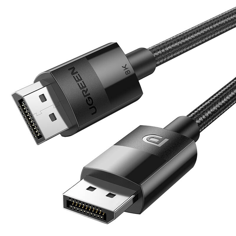 UGREEN 80390 2xDisplayPort 1.4 male-male braided video cable 2m