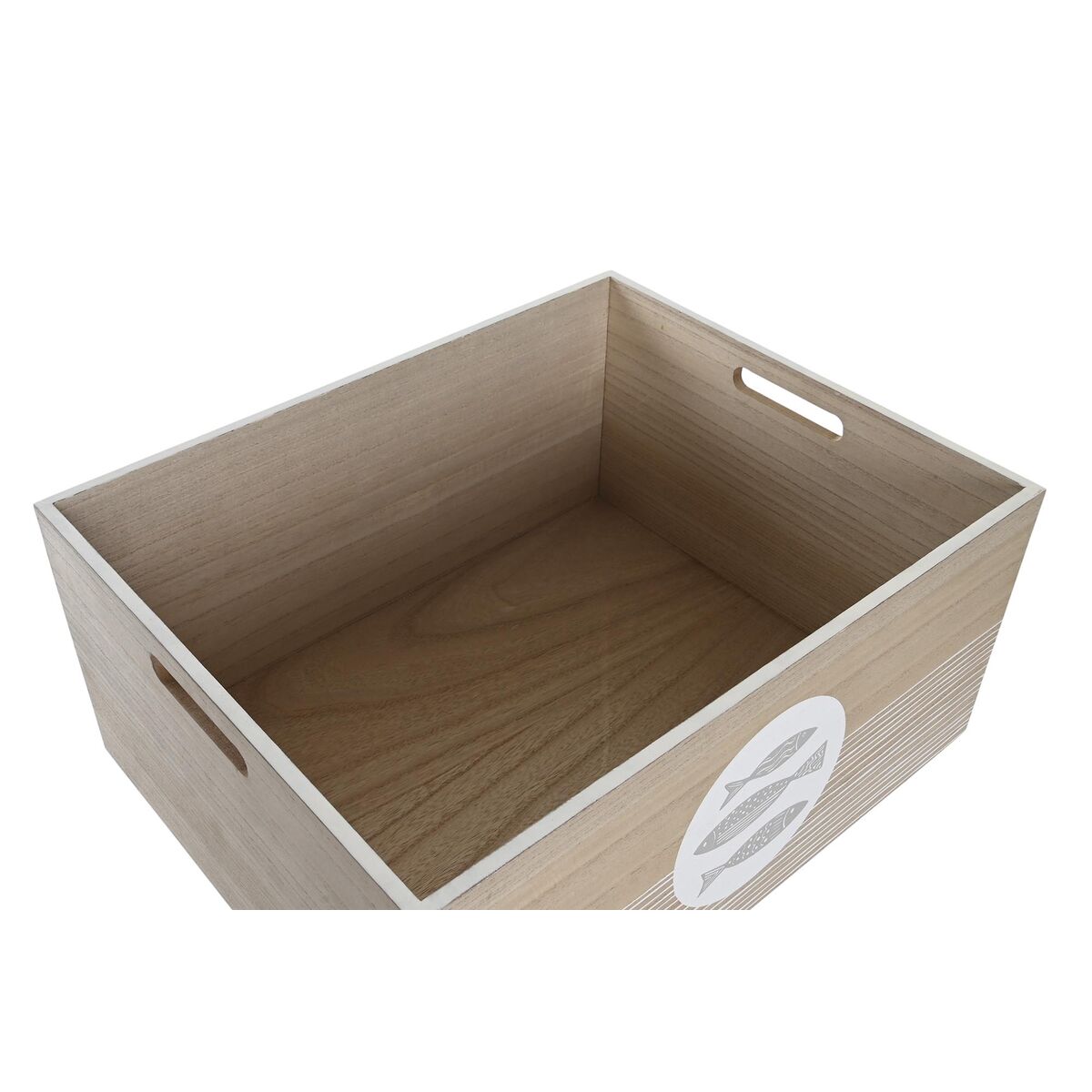Dekorative Box DKD Home Decor 50 x 40 x 22,5 cm Spiralen Holz MDF Mediterraner