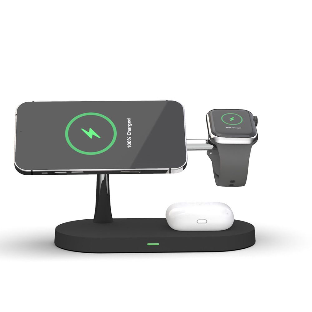 Tech-protect A12 3in1 Magnetic Magsafe Wireless Charger Black