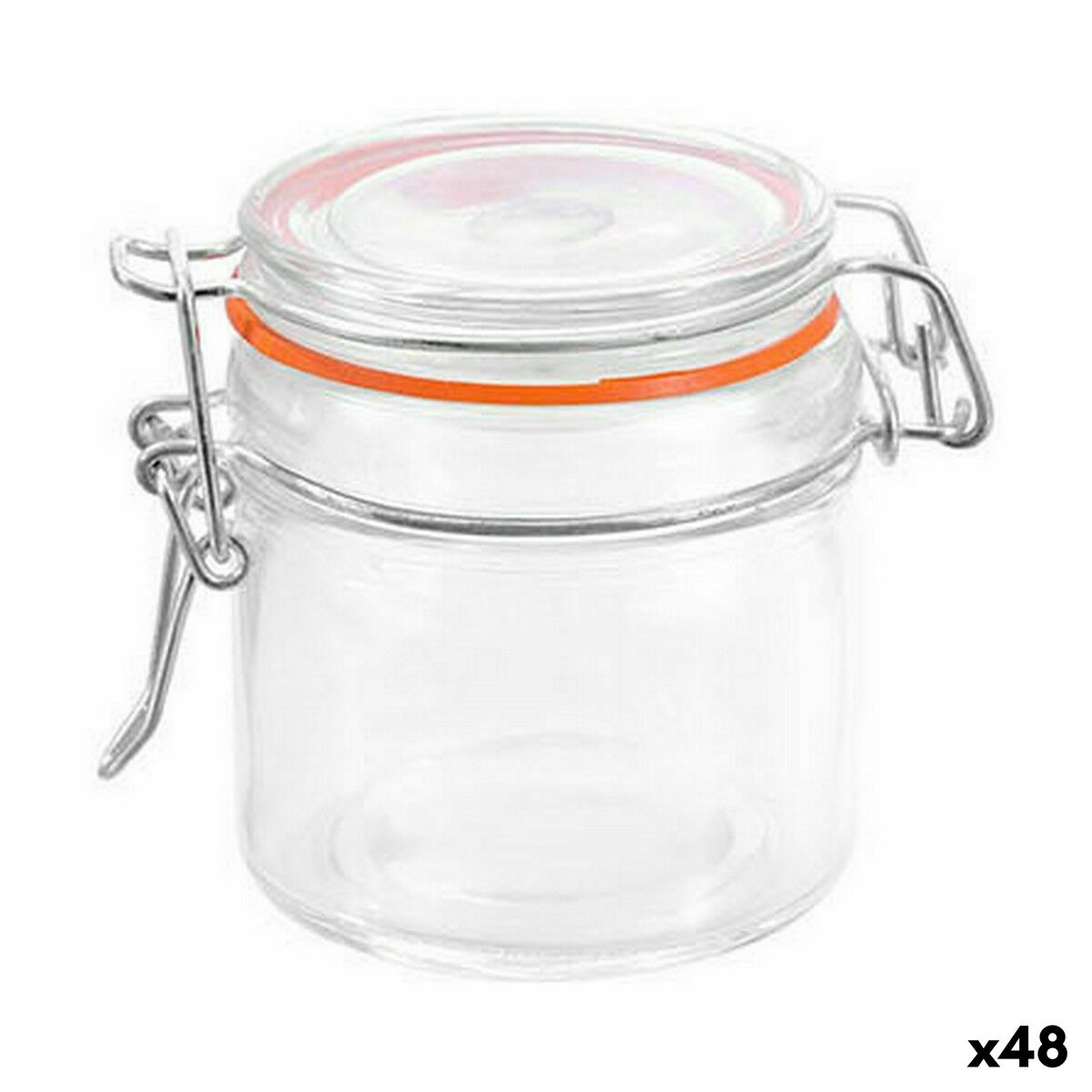Jar La Mediterránea Hermetic Glass 100 ml (48 Units) Jar La Mediterránea Hermetic Glass 100 ml (48 Units)