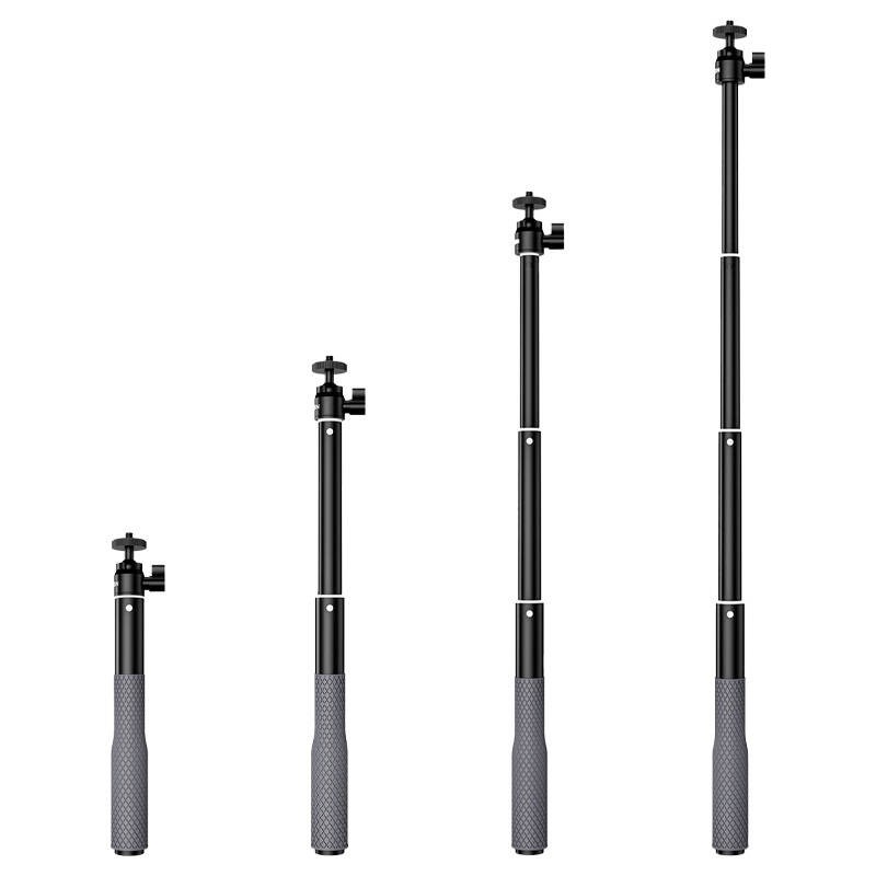 TELESIN selfie grip with round head for sports cameras