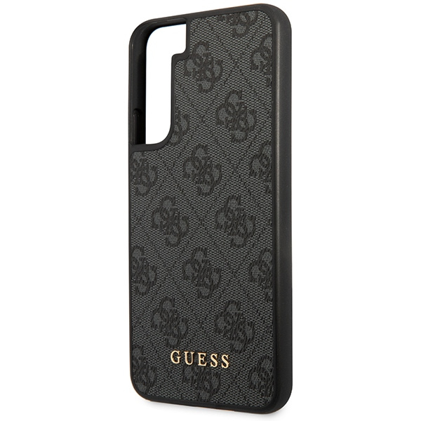Guess GUHCS23SG4GFGR Samsung Galaxy S23 grey hardcase 4G Metal Gold Logo