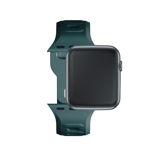 3MK Silicone Watch Strap Apple Watch 4/5/6/7/SE/8/9 40/41mm evergreen