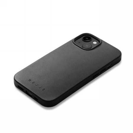 Mujjo Full Leather Case Apple iPhone 13 / 14 / 15 MagSafe (black)